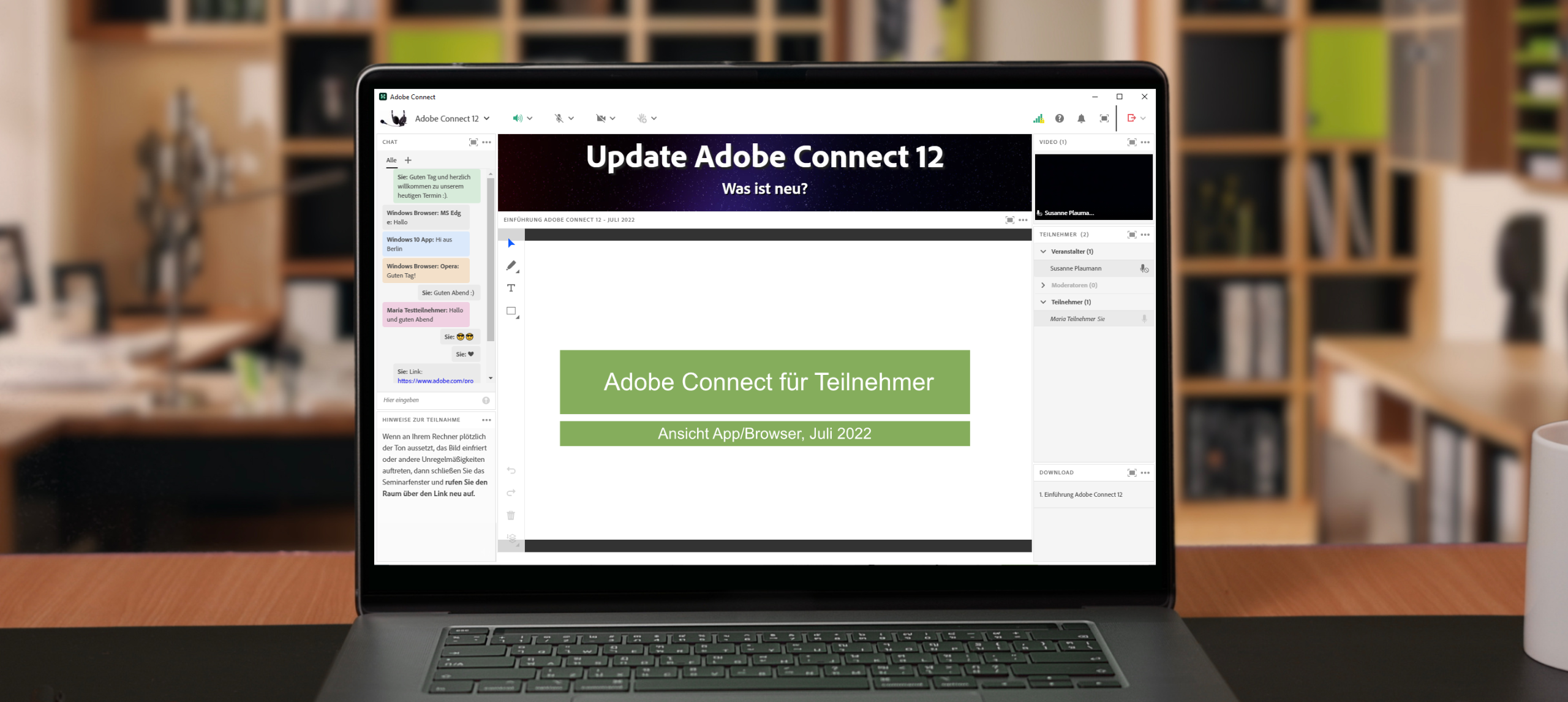 Update Adobe Connect 12 - Was ist neu?