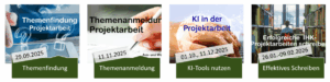 Termine Vorbereitung zur IHK-Projektarbeit H2025